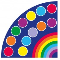 Covor Curcubeu pe colt Copii - Covoras coltar Multicolor Rainbow Covor Curcubeu pe colt Copii - Covoras coltar Multicolor Rainbow